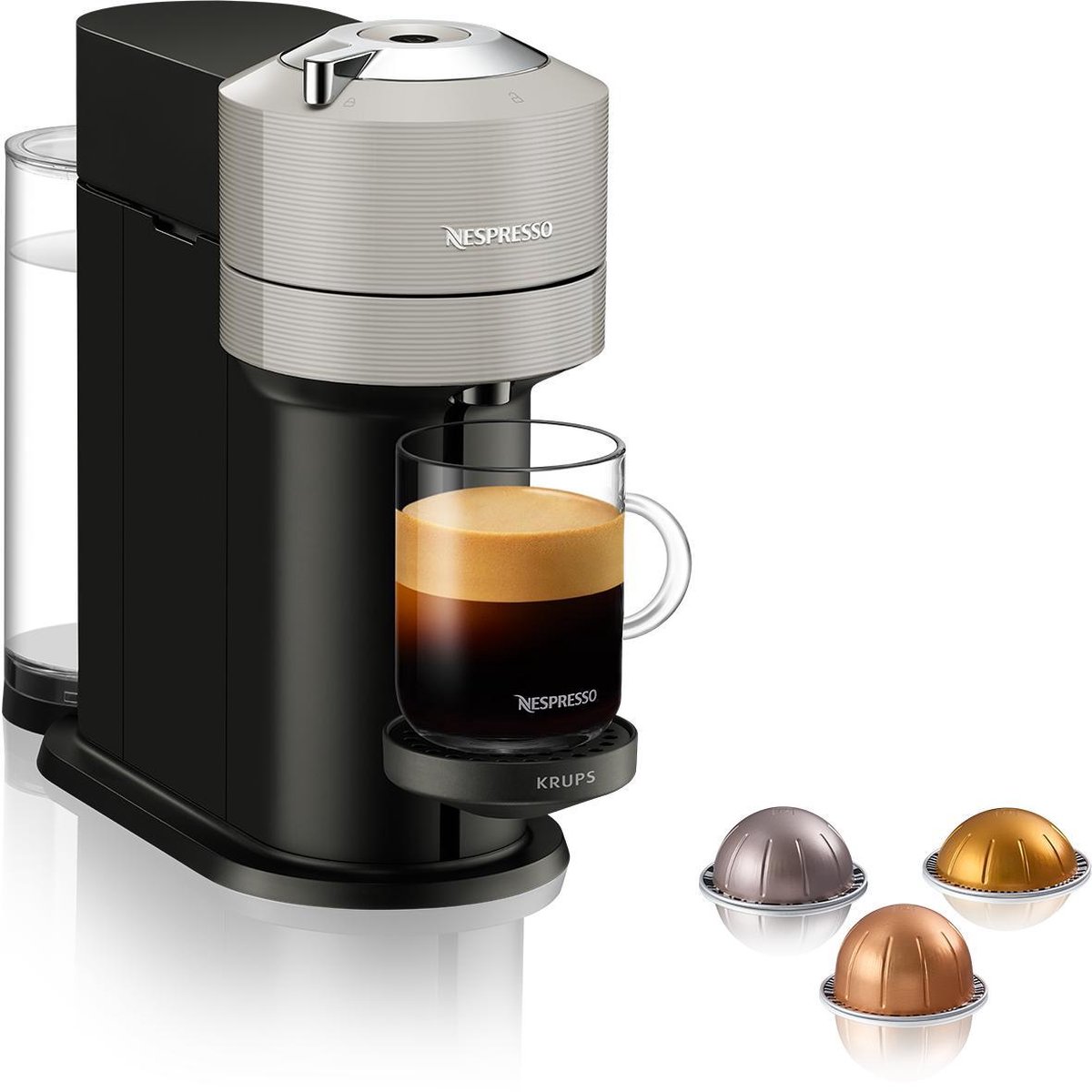 Krups Nespresso Vertuo Next XN910B10 - Koffiecupmachine - Grijs (3700342445411)