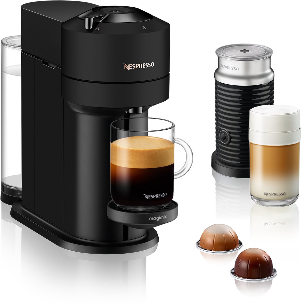 Magimix - Nespresso - Vertuo Next - Mat zwart - Melkopschuimer (3519280021812)