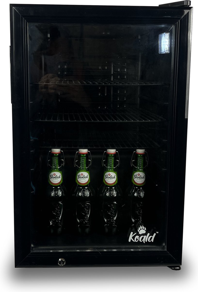 Minibar - koelkast - 68 liter - horeca - glazen deur - black edition (9504744999275)