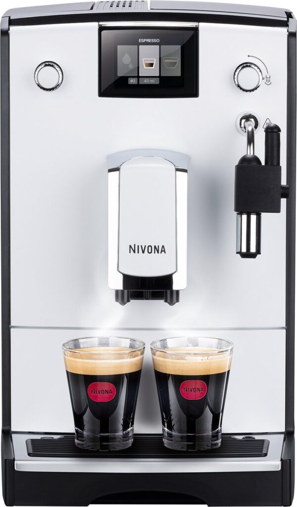 Nivona 560 wit-chroom volautomatische espressomachine met Koepoort Koffie koffiebonen (8720589193697)