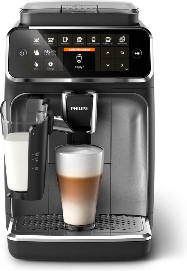 Philips LatteGo 4300 serie EP4346/70 - Espressomachine - Zwart/Grijs (8710103938200)