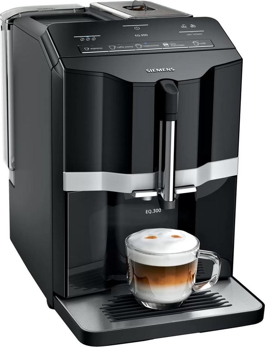 Siemens EQ.300 TI351209RW - Volautomatische espressomachine - Zwart/Zilver (4242003848852)