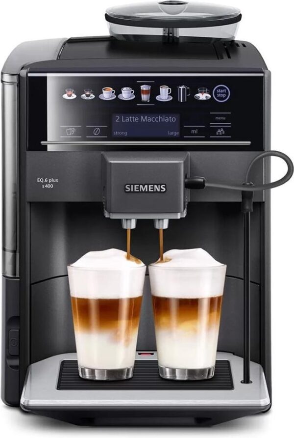 Siemens EQ6 Plus s400 TE654319RW - Volautomatische espressomachine - Zwart (4242003810743)
