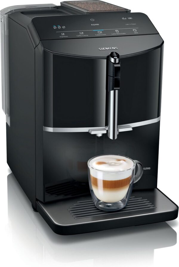 Siemens TF301E19 - EQ300 - Volautomaat espressomachine - Zwart (4242003926864)