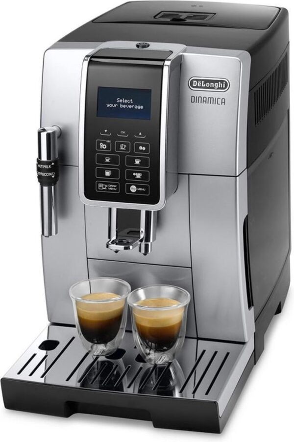 DeLonghi DINAMICA ECAM 350.35.SB Vrijstaand Volledig automatisch Espressomachine Zwart, Zilver (8004399331136)