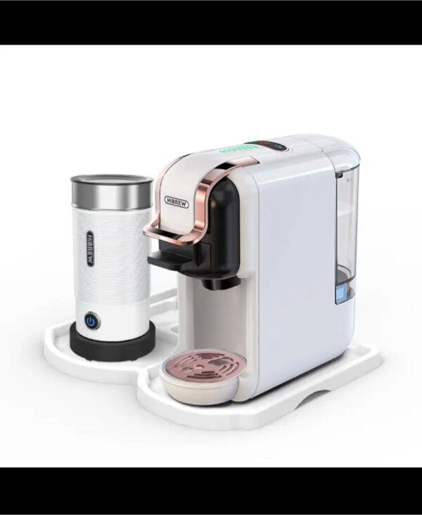 ST Producten Koffiemachine - Capsule - Nespresso - Dolce Gusto - Wit - Melkopschuimer - Platue (6097252611652)