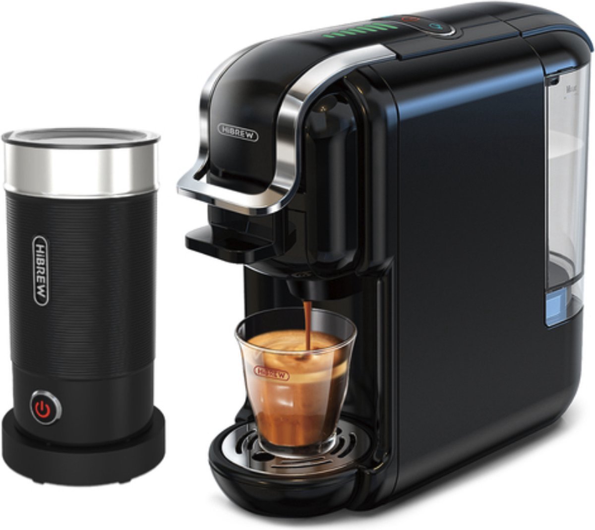 Dripio 5 in 1 Koffiemachine - Koffiezetapparaat - Koffie Automaat - Automatisch - Nespresso - Dolce Gusto - Koffiepoeder - Koffiepads - Zwart (8721041502231)