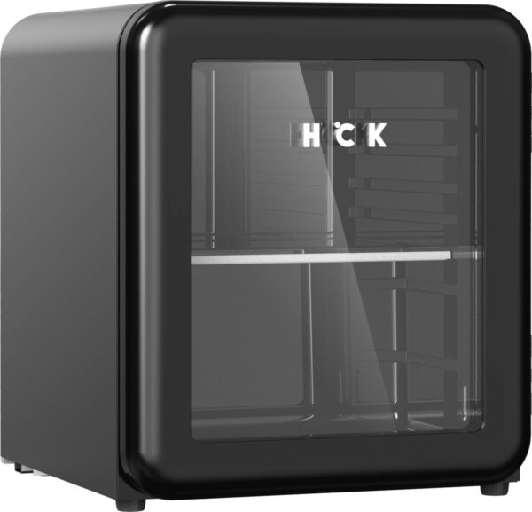 HCK Retro Mini Koelkast met glasdeur SC-46RG - Black - 48 L (6971312294828)