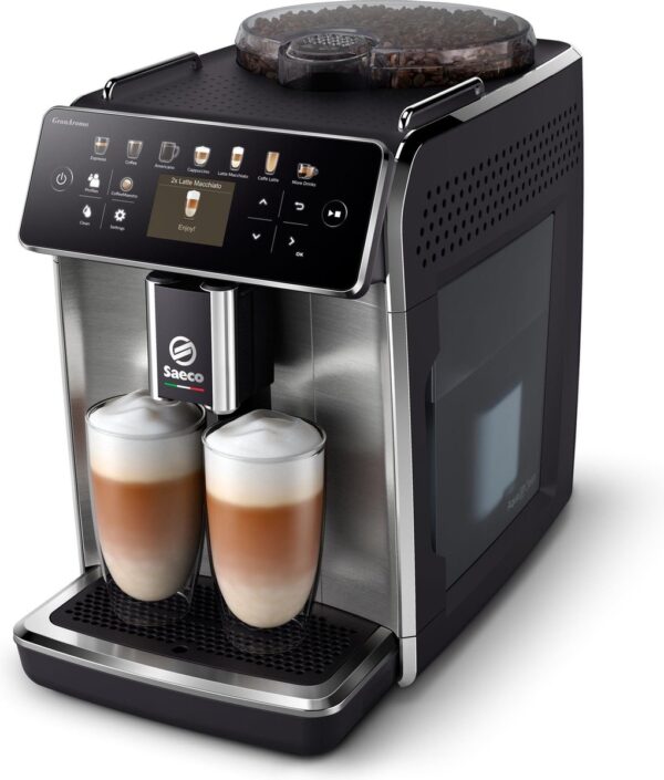 Philips Saeco GranAroma SM6585/00 - Espressomachine - 16 Soorten Warme Drankjes - Zilver / RVS - + AquaClean Filter (8720389003547)