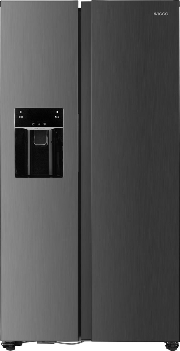 Wiggo WR-SBS18IME(X) - Amerikaanse Koelkast - No Frost - Water Dispenser - Met Display - Super Freeze - 513 Liter - Rvs (8720769323036)